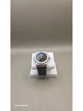 FORRAD C293 Quartz 43mm Skeleton Men's Watch Green Leather